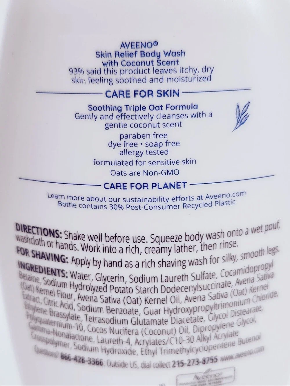 🔮3/$15 Aveeno Skin Relief Body Wash Coconut